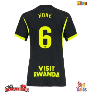 Atletico Madrid Koke #6 Replica Away Stadium Shirt for Women 2026-27 Short Sleeve